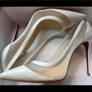 BRAND NEW WHITE LOUBOUTINS HEELS